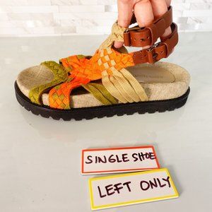 Alberta Ferretti Womens Sandal 36 SINGLE SHOE Left Amputee Flat Strappy 6‎ Italy